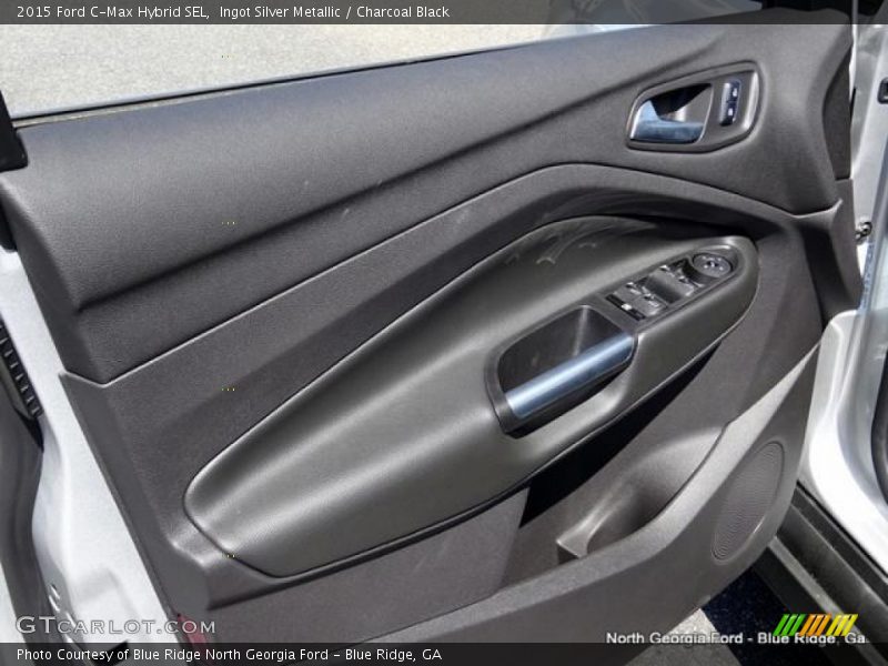 Ingot Silver Metallic / Charcoal Black 2015 Ford C-Max Hybrid SEL