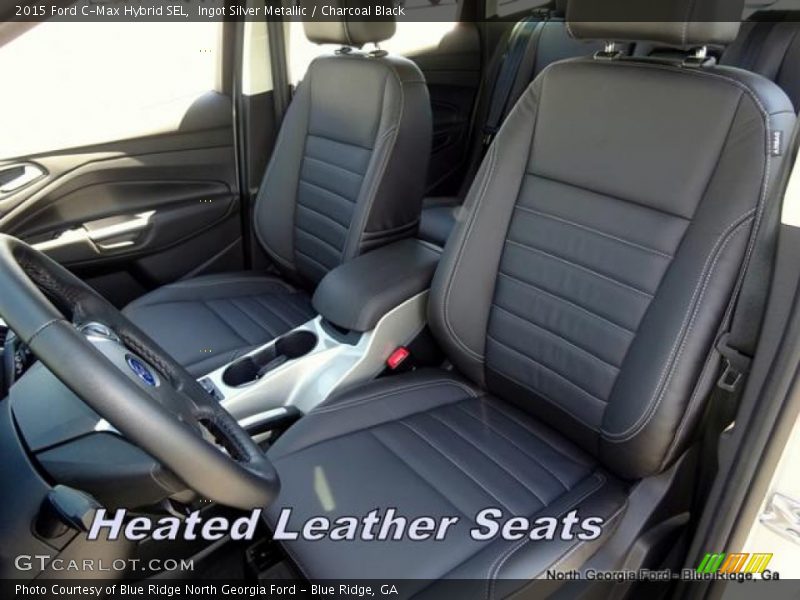 Ingot Silver Metallic / Charcoal Black 2015 Ford C-Max Hybrid SEL