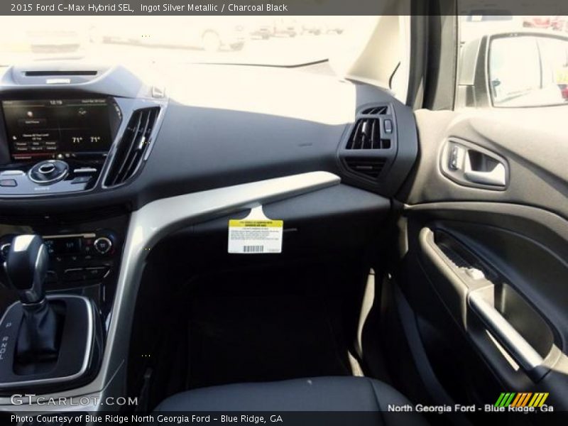 Ingot Silver Metallic / Charcoal Black 2015 Ford C-Max Hybrid SEL