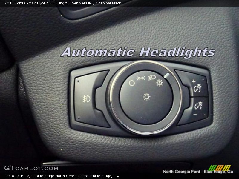 Ingot Silver Metallic / Charcoal Black 2015 Ford C-Max Hybrid SEL