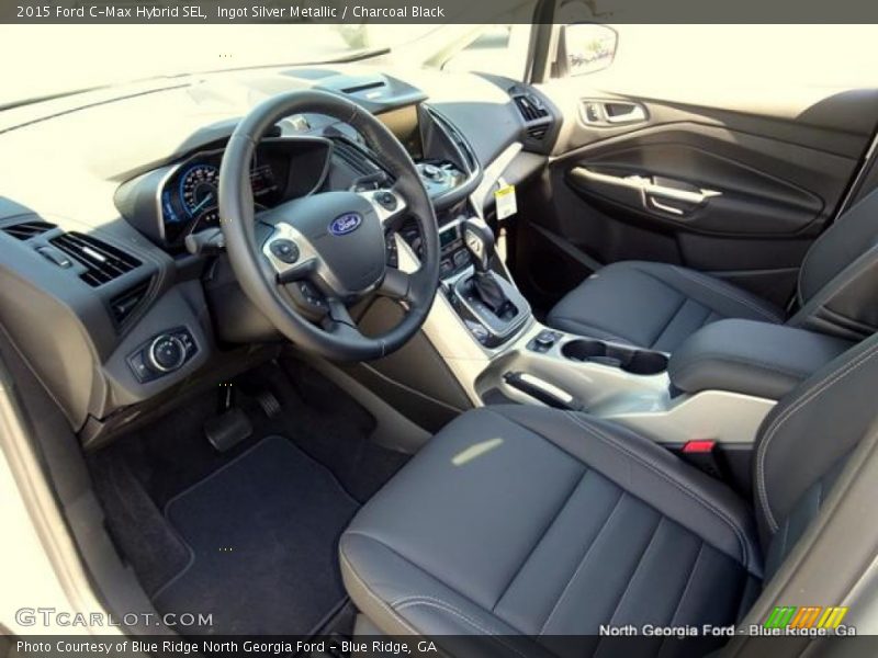 Ingot Silver Metallic / Charcoal Black 2015 Ford C-Max Hybrid SEL