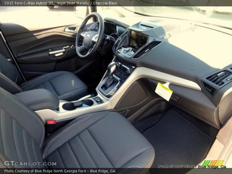 Ingot Silver Metallic / Charcoal Black 2015 Ford C-Max Hybrid SEL