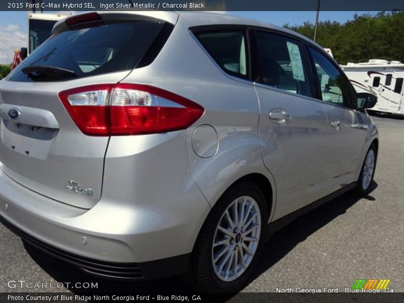 Ingot Silver Metallic / Charcoal Black 2015 Ford C-Max Hybrid SEL
