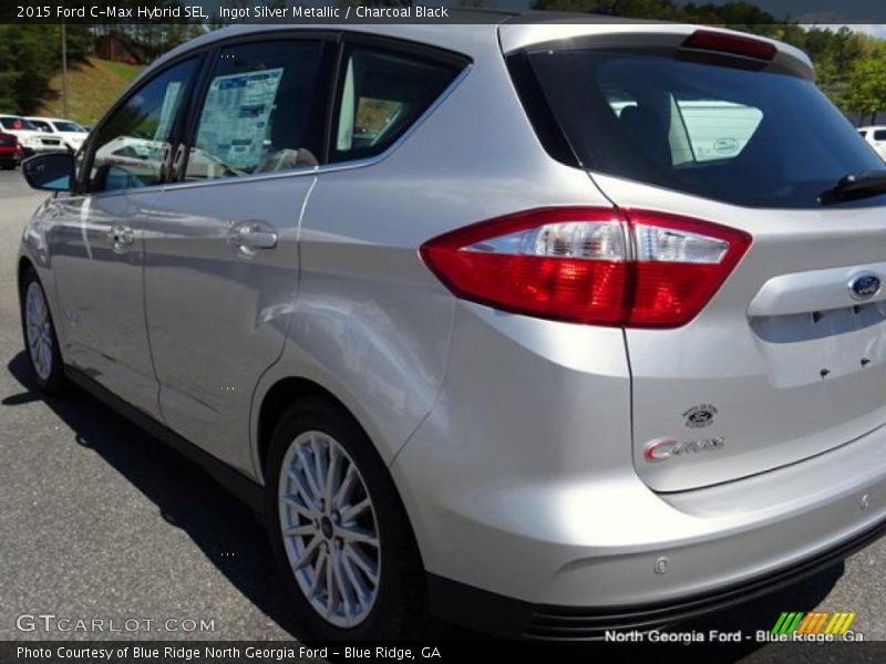 Ingot Silver Metallic / Charcoal Black 2015 Ford C-Max Hybrid SEL