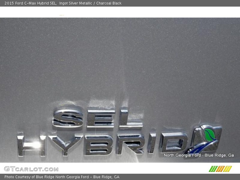 Ingot Silver Metallic / Charcoal Black 2015 Ford C-Max Hybrid SEL