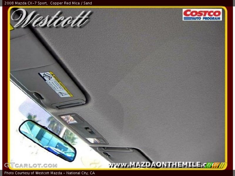 Copper Red Mica / Sand 2008 Mazda CX-7 Sport