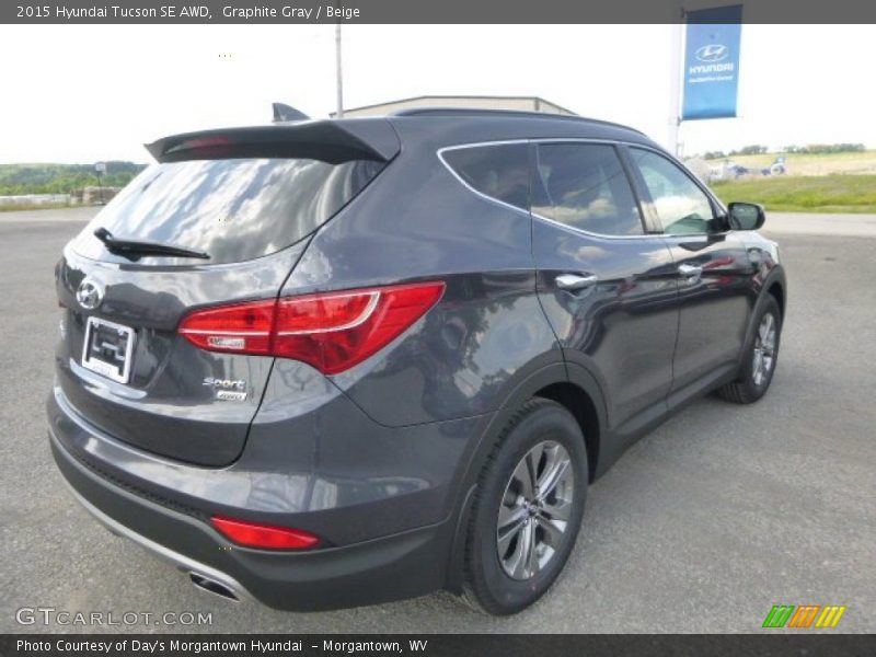 Graphite Gray / Beige 2015 Hyundai Tucson SE AWD