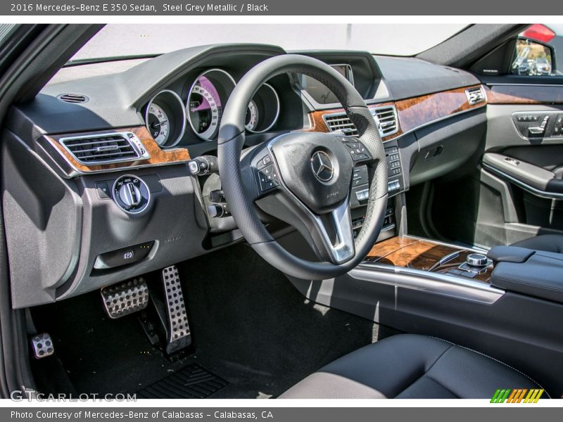Steel Grey Metallic / Black 2016 Mercedes-Benz E 350 Sedan