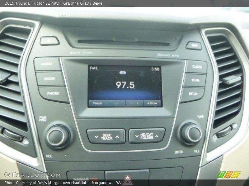 Graphite Gray / Beige 2015 Hyundai Tucson SE AWD