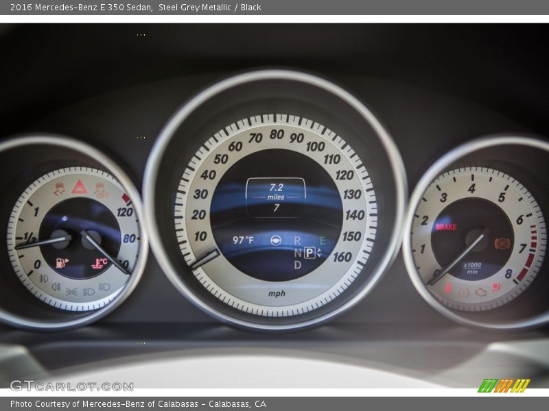 Steel Grey Metallic / Black 2016 Mercedes-Benz E 350 Sedan