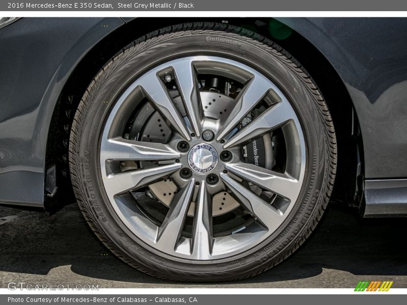 Steel Grey Metallic / Black 2016 Mercedes-Benz E 350 Sedan