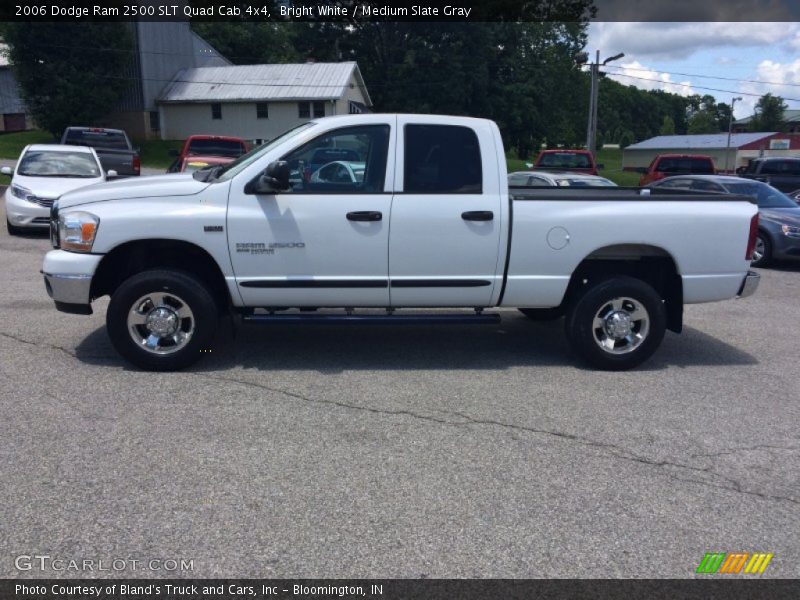 Bright White / Medium Slate Gray 2006 Dodge Ram 2500 SLT Quad Cab 4x4