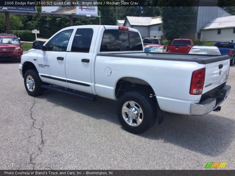 Bright White / Medium Slate Gray 2006 Dodge Ram 2500 SLT Quad Cab 4x4