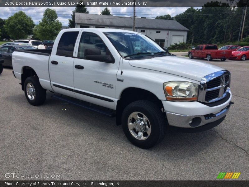 Bright White / Medium Slate Gray 2006 Dodge Ram 2500 SLT Quad Cab 4x4