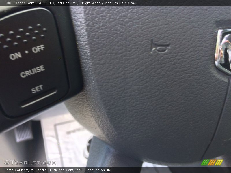 Bright White / Medium Slate Gray 2006 Dodge Ram 2500 SLT Quad Cab 4x4