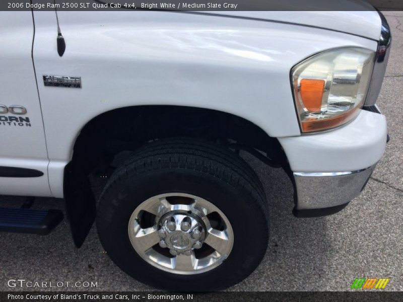Bright White / Medium Slate Gray 2006 Dodge Ram 2500 SLT Quad Cab 4x4