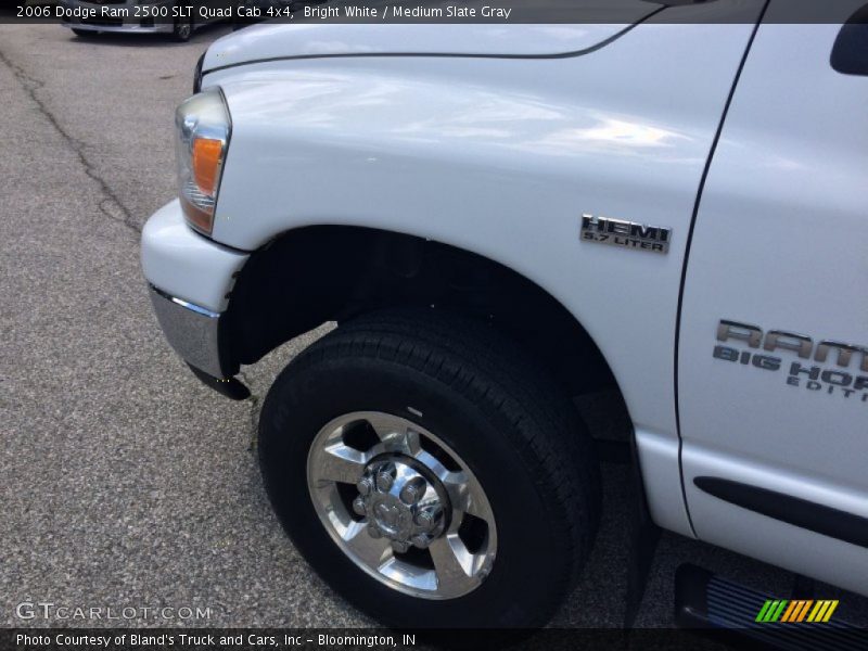 Bright White / Medium Slate Gray 2006 Dodge Ram 2500 SLT Quad Cab 4x4