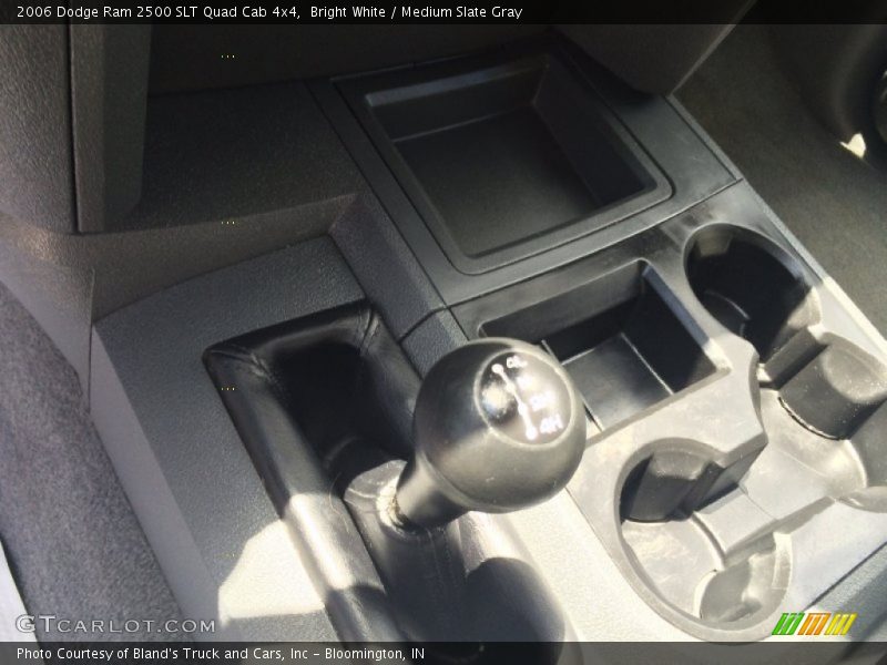 Bright White / Medium Slate Gray 2006 Dodge Ram 2500 SLT Quad Cab 4x4
