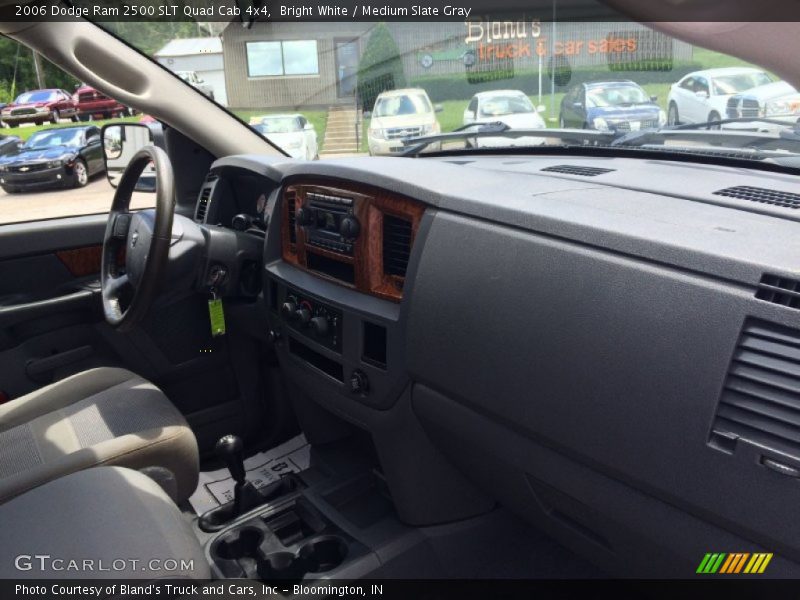 Bright White / Medium Slate Gray 2006 Dodge Ram 2500 SLT Quad Cab 4x4