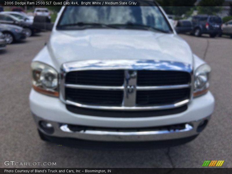 Bright White / Medium Slate Gray 2006 Dodge Ram 2500 SLT Quad Cab 4x4
