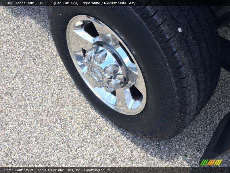Bright White / Medium Slate Gray 2006 Dodge Ram 2500 SLT Quad Cab 4x4