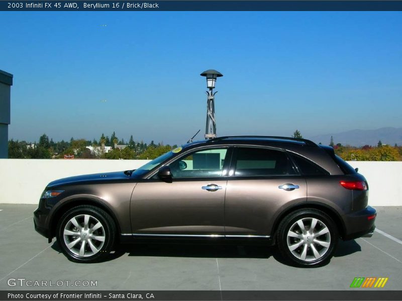 Beryllium 16 / Brick/Black 2003 Infiniti FX 45 AWD
