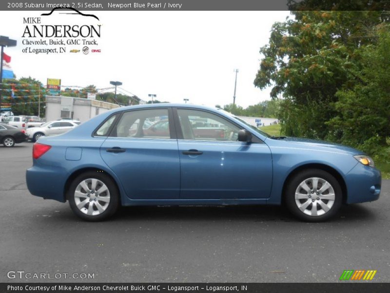 Newport Blue Pearl / Ivory 2008 Subaru Impreza 2.5i Sedan