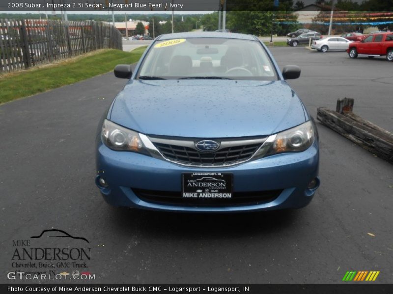 Newport Blue Pearl / Ivory 2008 Subaru Impreza 2.5i Sedan
