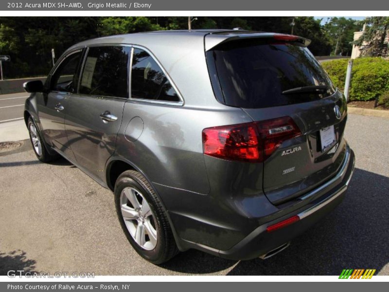 Grigio Metallic / Ebony 2012 Acura MDX SH-AWD