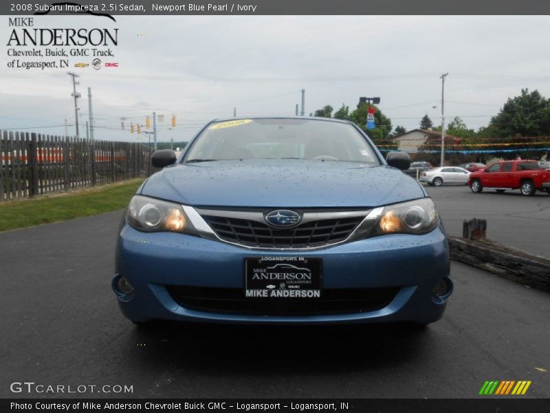 Newport Blue Pearl / Ivory 2008 Subaru Impreza 2.5i Sedan