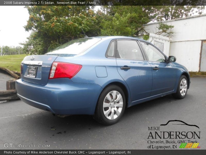 Newport Blue Pearl / Ivory 2008 Subaru Impreza 2.5i Sedan
