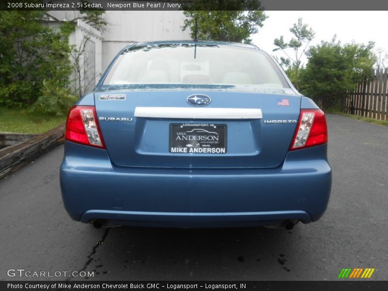 Newport Blue Pearl / Ivory 2008 Subaru Impreza 2.5i Sedan