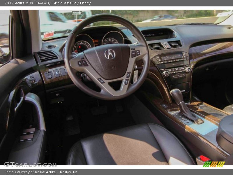 Grigio Metallic / Ebony 2012 Acura MDX SH-AWD