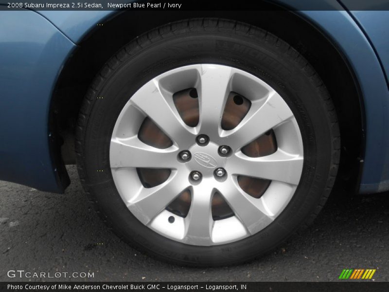 Newport Blue Pearl / Ivory 2008 Subaru Impreza 2.5i Sedan