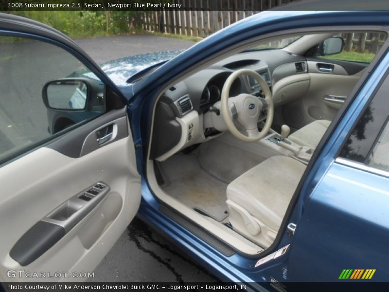 Newport Blue Pearl / Ivory 2008 Subaru Impreza 2.5i Sedan