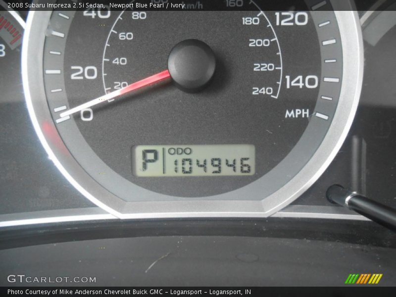 Newport Blue Pearl / Ivory 2008 Subaru Impreza 2.5i Sedan