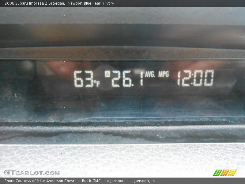 Newport Blue Pearl / Ivory 2008 Subaru Impreza 2.5i Sedan