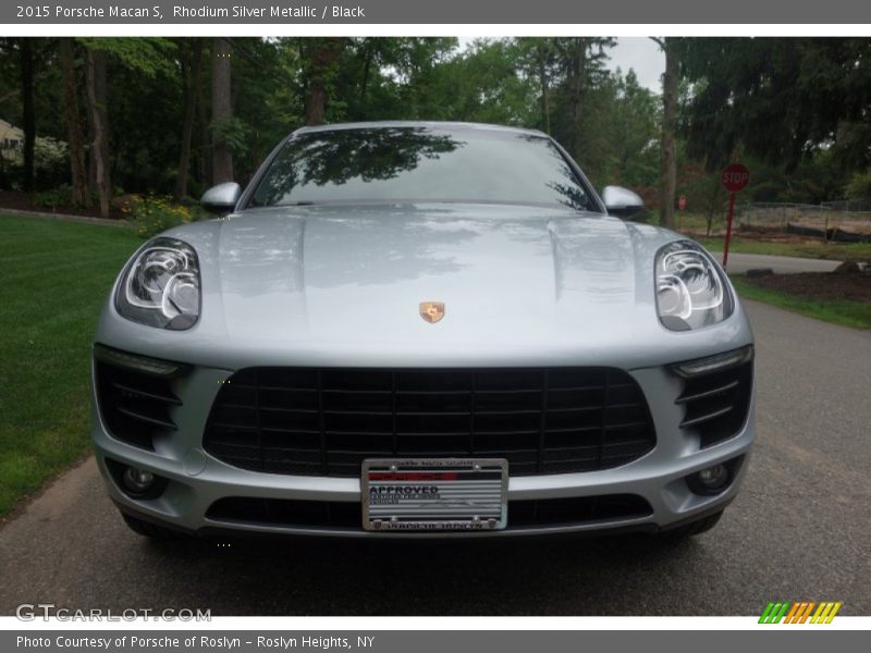 Rhodium Silver Metallic / Black 2015 Porsche Macan S