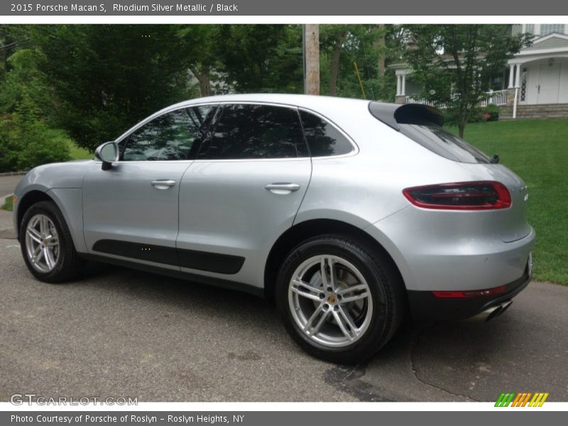 Rhodium Silver Metallic / Black 2015 Porsche Macan S
