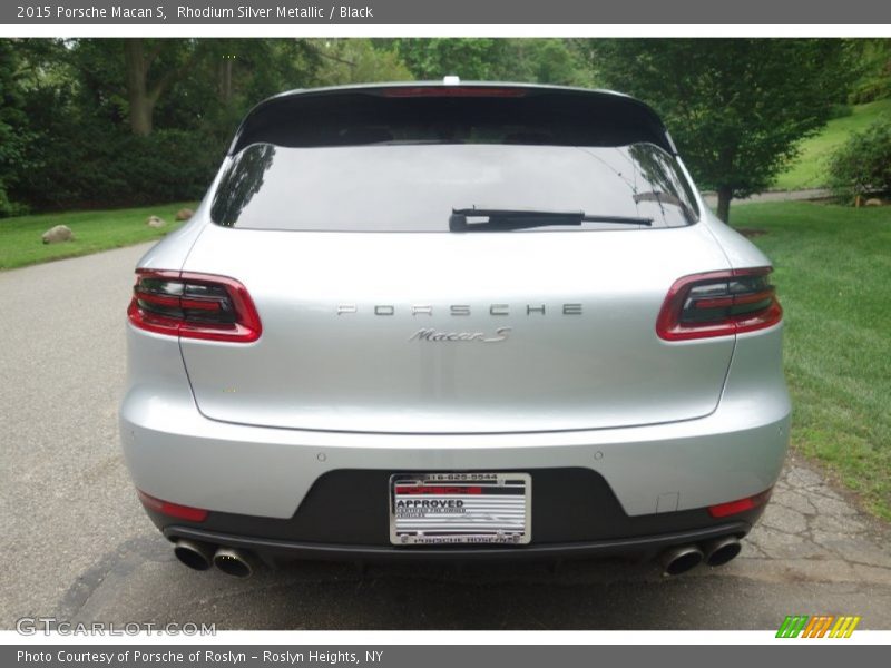 Rhodium Silver Metallic / Black 2015 Porsche Macan S