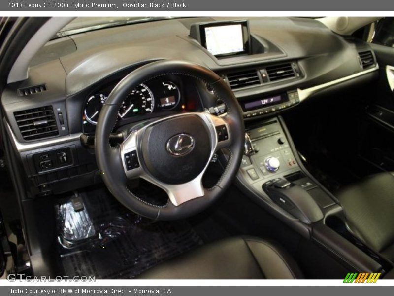 Obsidian Black / Black 2013 Lexus CT 200h Hybrid Premium