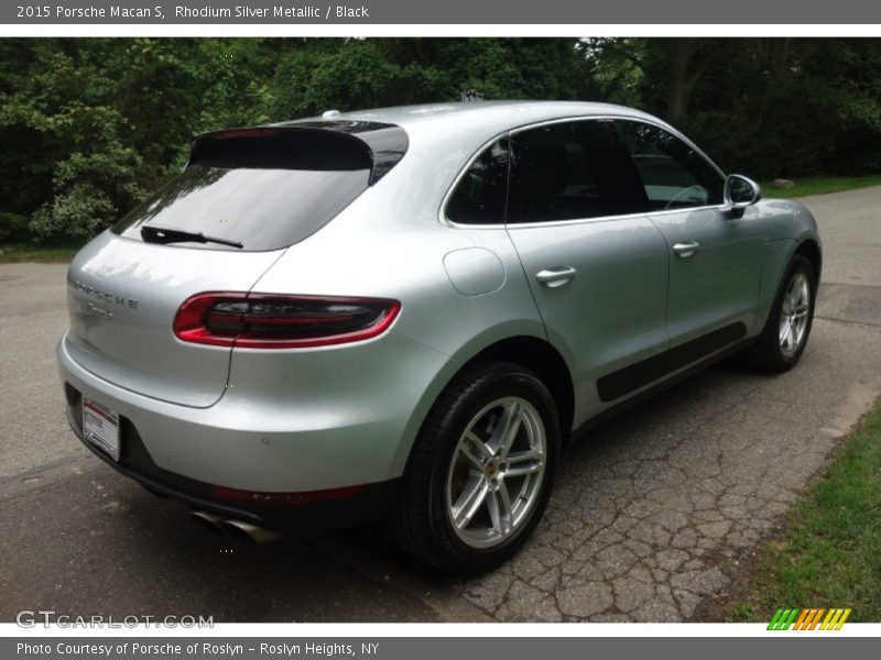 Rhodium Silver Metallic / Black 2015 Porsche Macan S