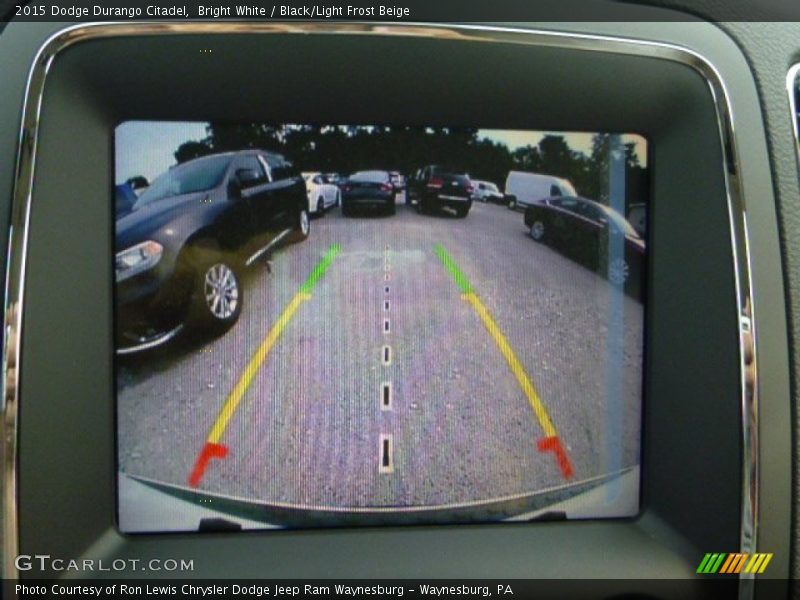 Bright White / Black/Light Frost Beige 2015 Dodge Durango Citadel