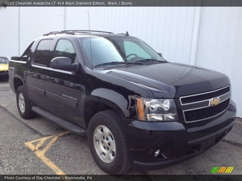 Black / Ebony 2013 Chevrolet Avalanche LT 4x4 Black Diamond Edition
