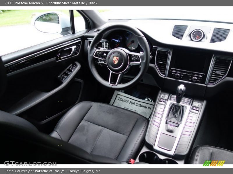 Rhodium Silver Metallic / Black 2015 Porsche Macan S