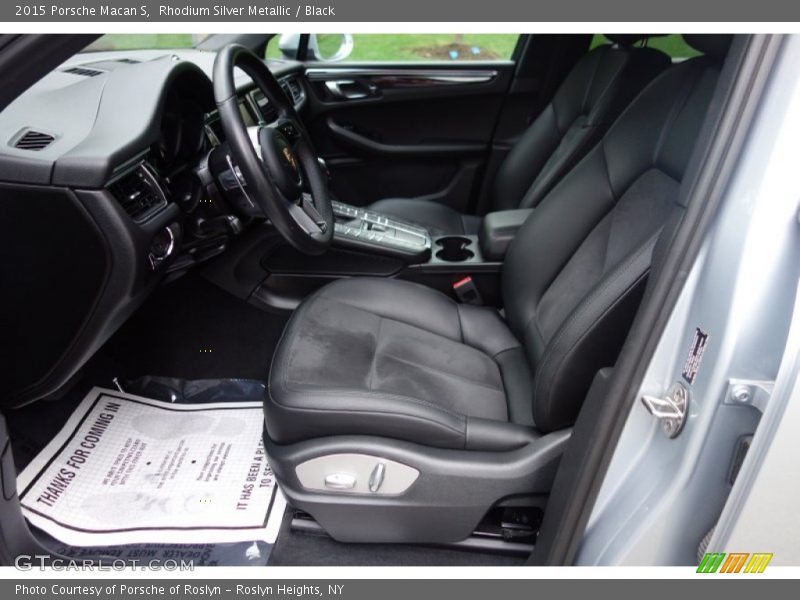 Rhodium Silver Metallic / Black 2015 Porsche Macan S