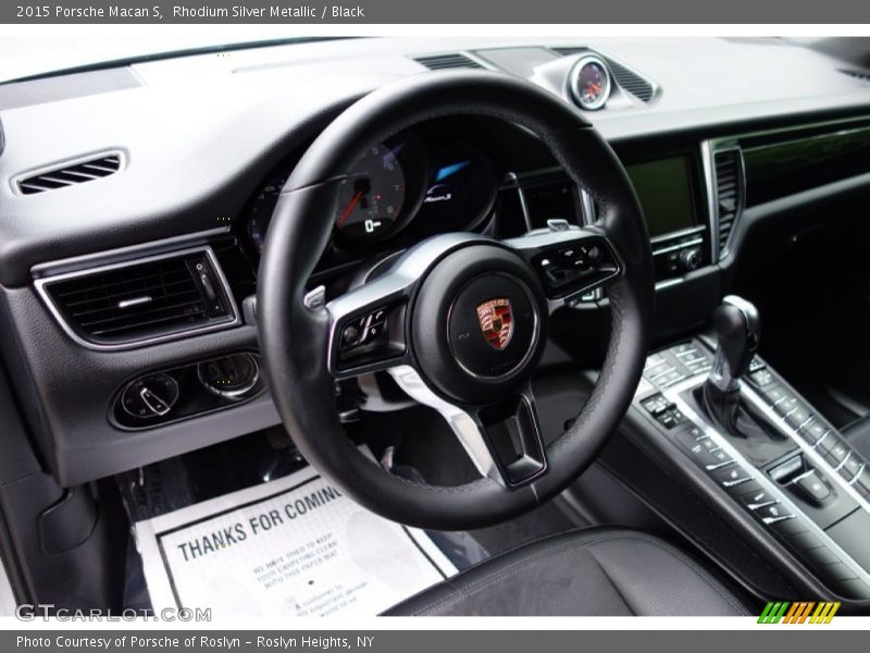 Rhodium Silver Metallic / Black 2015 Porsche Macan S