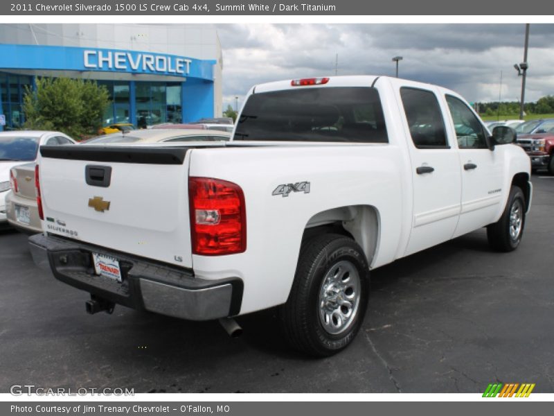 Summit White / Dark Titanium 2011 Chevrolet Silverado 1500 LS Crew Cab 4x4