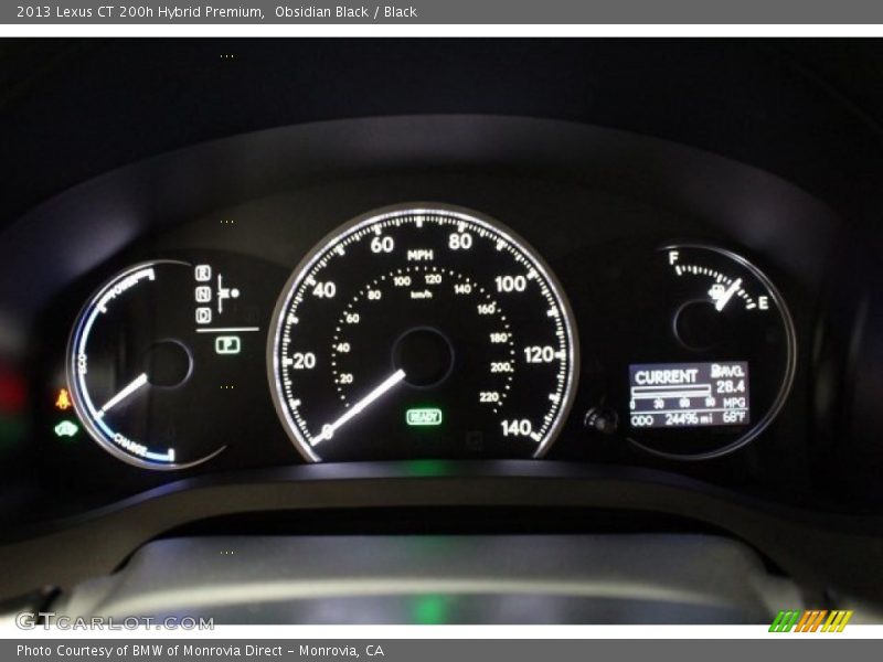 Obsidian Black / Black 2013 Lexus CT 200h Hybrid Premium