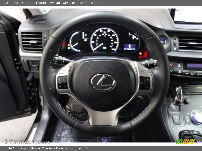 Obsidian Black / Black 2013 Lexus CT 200h Hybrid Premium